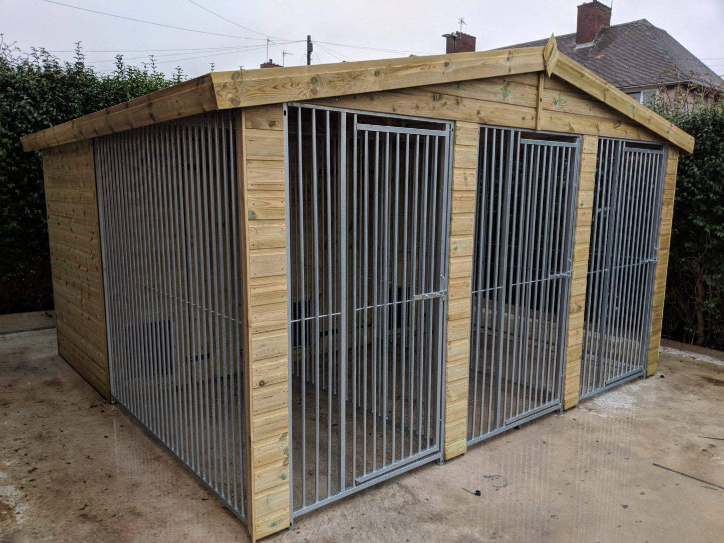 12 X 10 ft Triple Dog Kennel