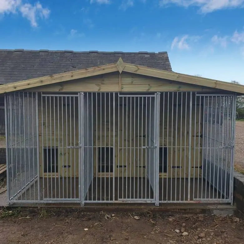 12 X 8 ft Triple Dog Kennel Doghealth