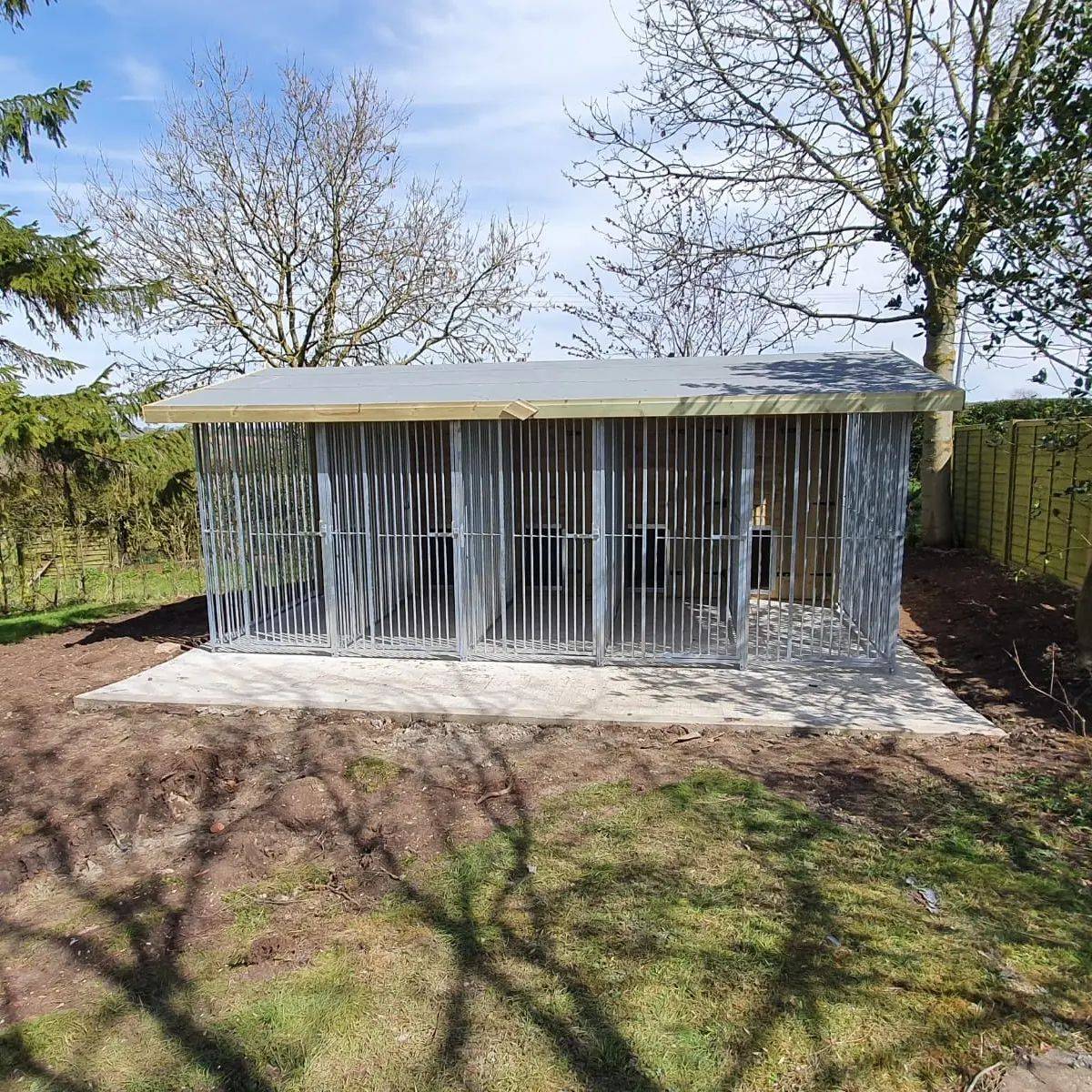 16.5 X 12 ft Five Bay Dog Kennel Doghealth