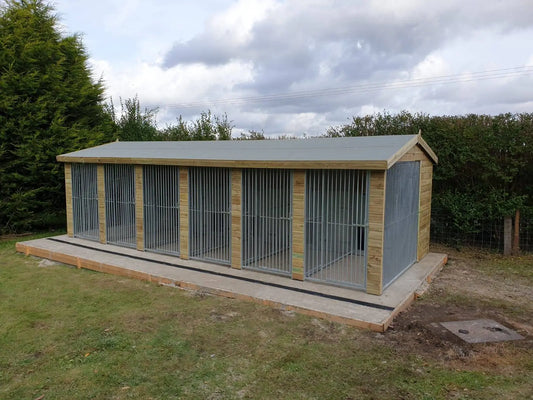 24 X 12 ft Six Bay Dog Kennel Doghealth