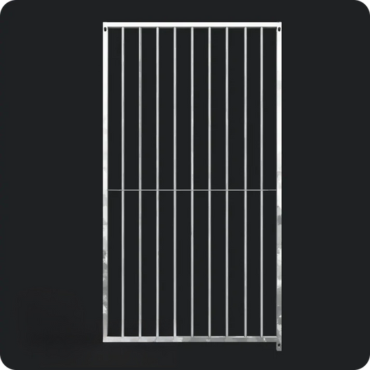 1.2 x 1.84m - Heavy-duty Galvanised Dog Run Panel - 8cm Gap