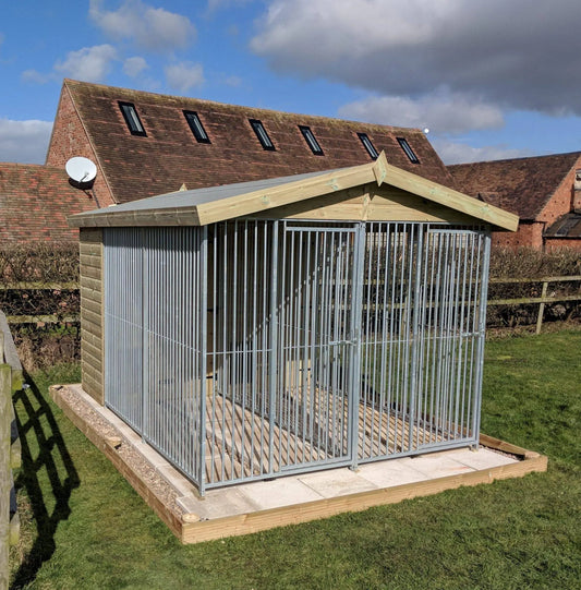 8 X 10 ft Duo Dog Kennel Doghealth