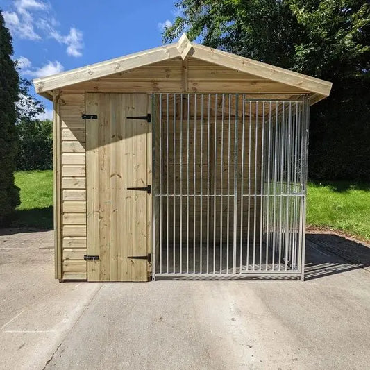 8 X 4ft Single Dog Kennel | Installation Included Doghealth