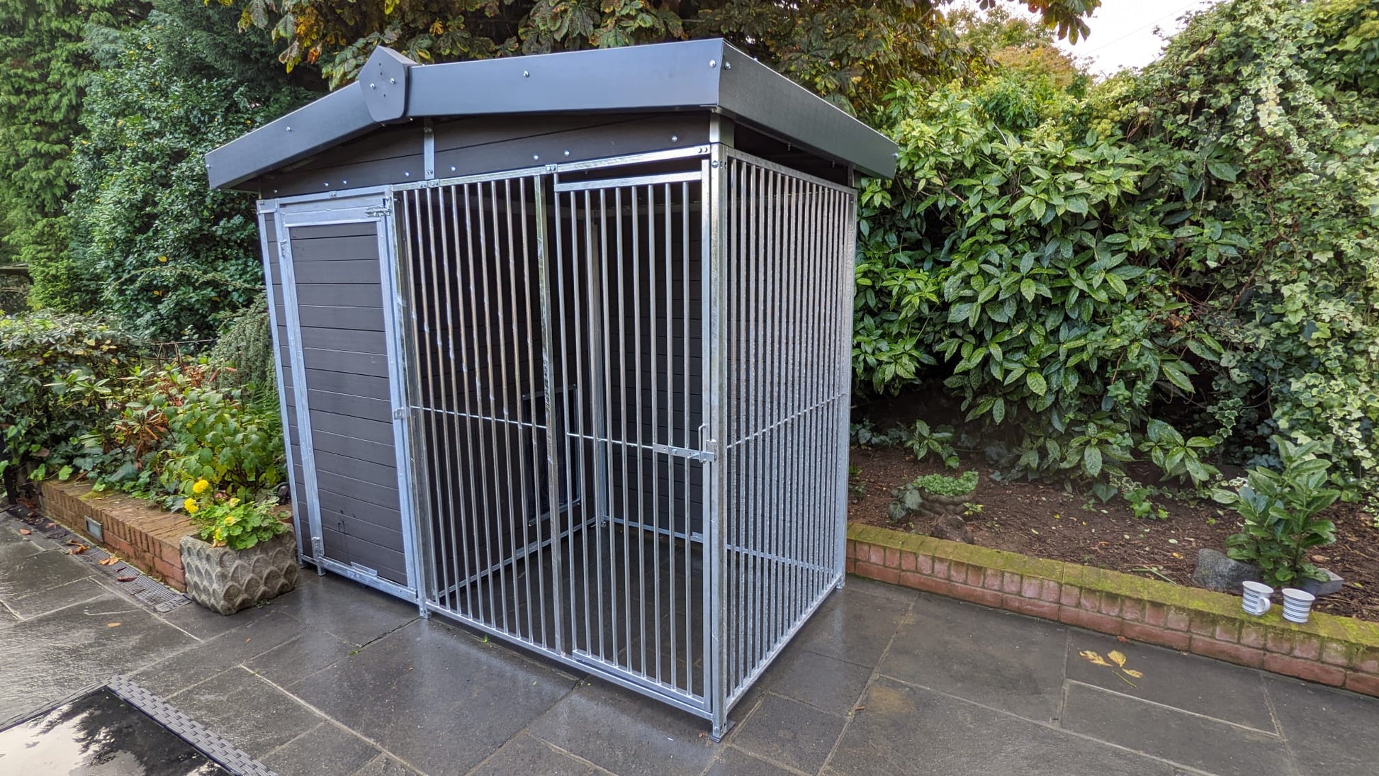 8 X 4 ft Single Eco Thermal Plastic Dog Kennel Doghealth