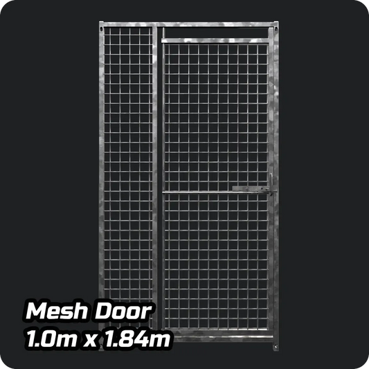 1.0m x 1.84m - Heavy duty Economy Galvanized - Mesh DOOR panels Doghealth