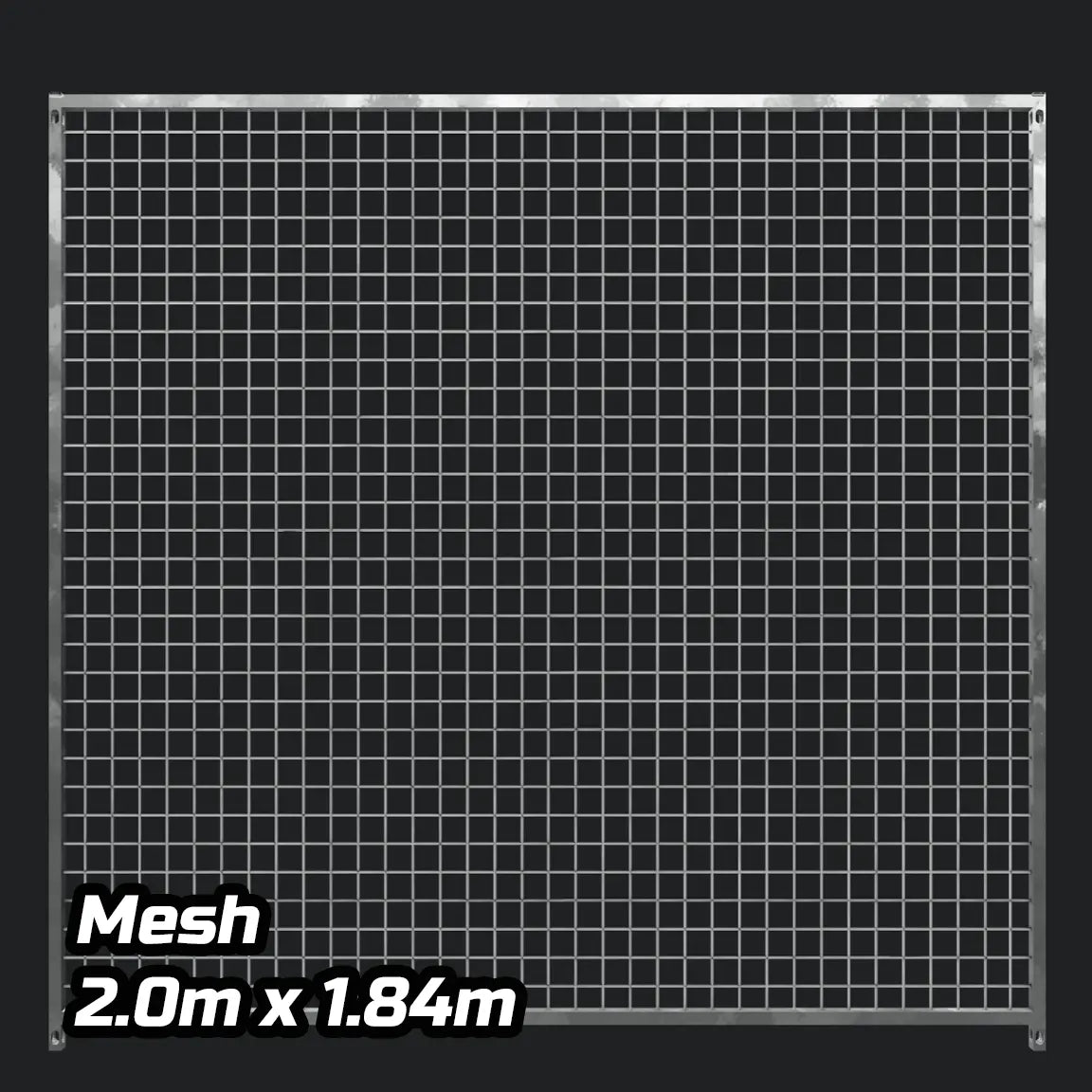2.0m x 1.84m - Heavy duty Economy Galvanized - Mesh panels Doghealth